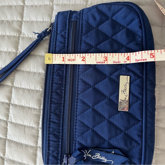 Vera Bradley Deep Blue Quilted Wristlet - Picture 5 of 5
